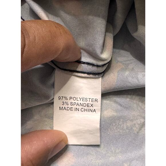 Fried Denim Mens tropical Grecian short sleeve button-down shirt size XL - Picture 9 of 10